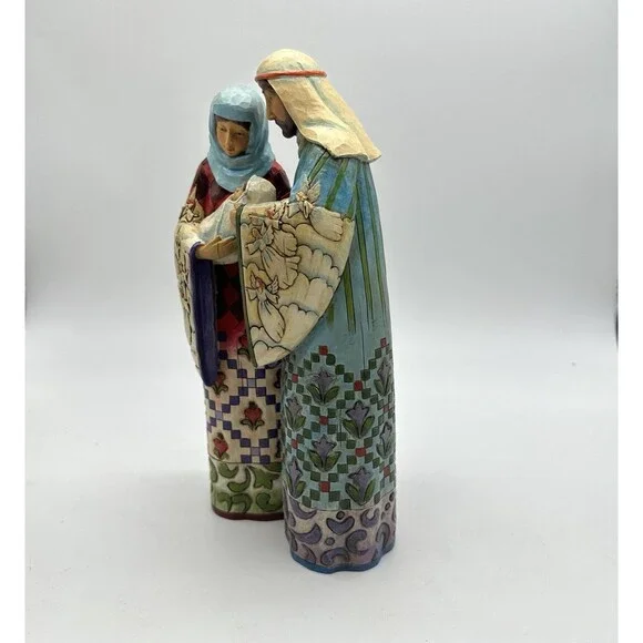 2006 Jim Shore Blessed Family Figurine 4005277 Holy Family with Box - Picture 12 of 16